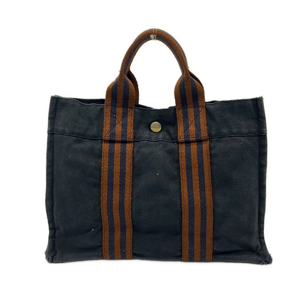 Hermès Fourre Tout Tote PM Tote Bag Dark Navy Dark Brown